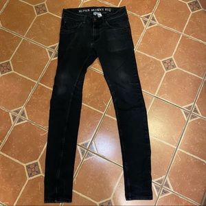 Faded Black Skinny Jeans